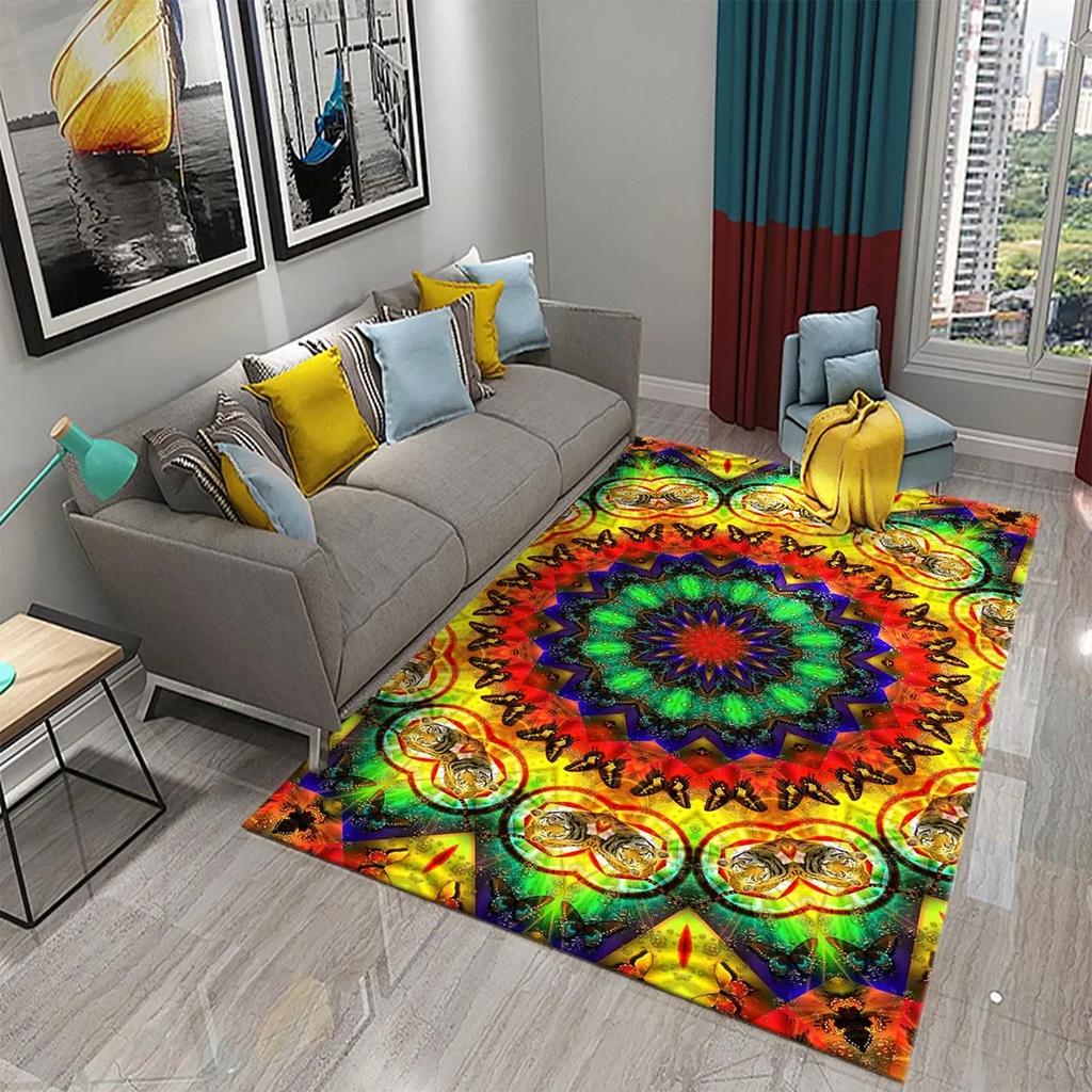 Color Floral Mandala Bohemian Carpet for Hallway Doormat Mat Bedroom Living Room Decor Floor Area Mats Bathroom Non-slip Carpets
