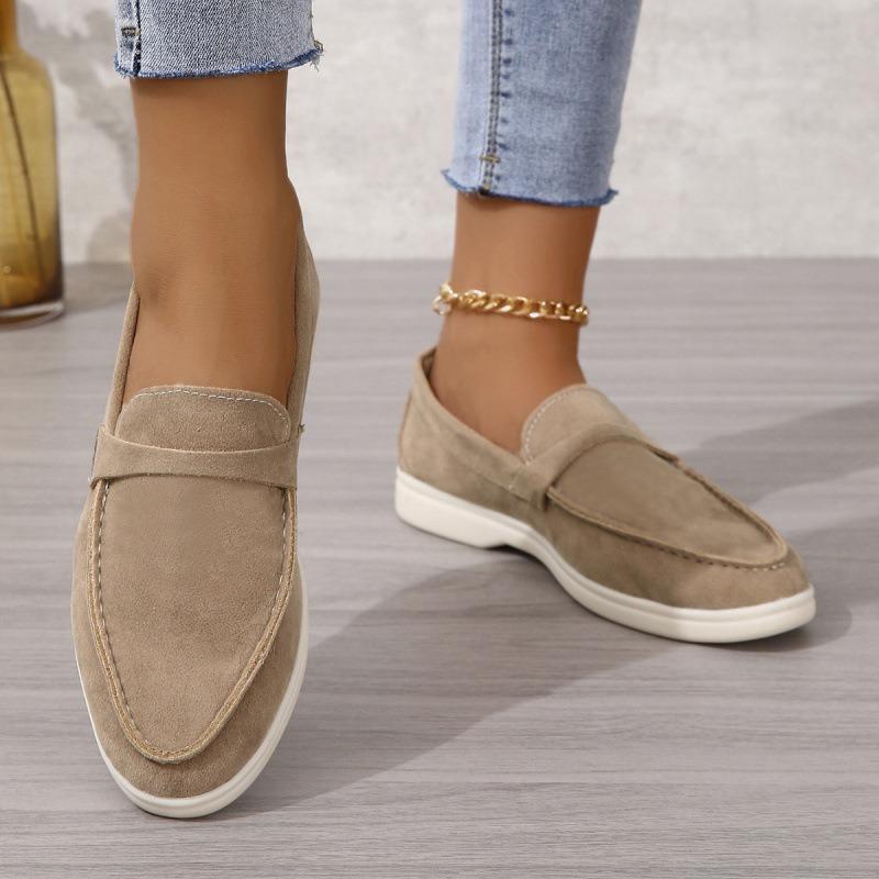 British Style Big Size Loafers Women Casual Shoes Comfortable Soft Sole Slip on Flat Shoes New Arrivals