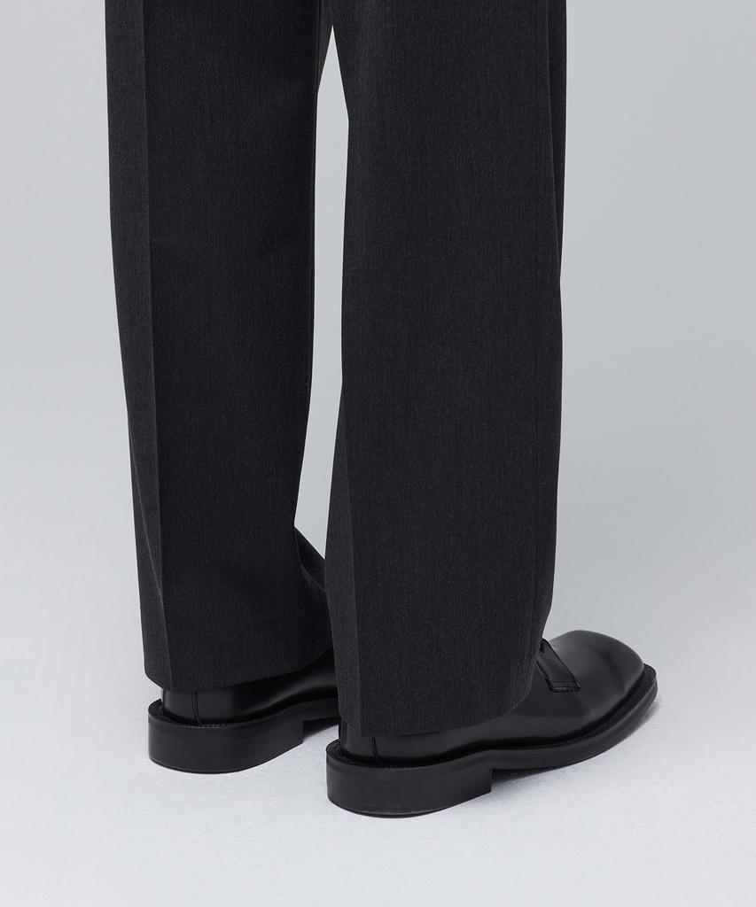 MUSINSA STANDARD Real Wide Belted Slacks [Charcoal Gray]