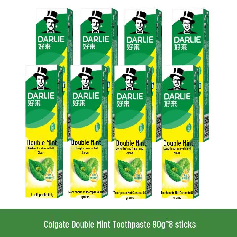 Darlie Doppelmint Zahnpasta 90g 8er-Pack yellow