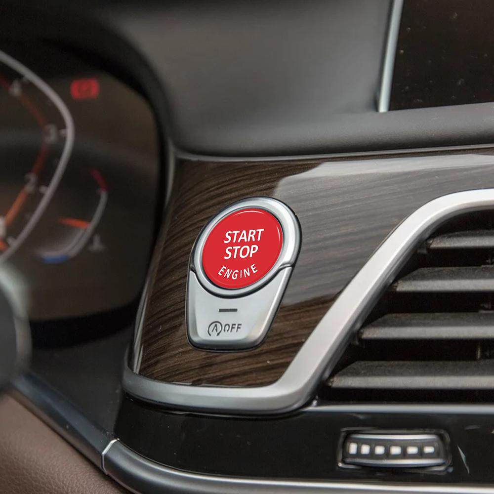 Engine START STOP Button Accessories Key Decor for X1 X5 E70 X6 E71 Z4 E89 1 3 5 Series E90 E91 E92 E60 Car Replace Cover