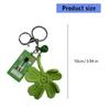 Delicate Handwoven Key Chain Artistic Handcrafted Keychain Sweet Clovers Pendant Keyring Bag Charm Decoration