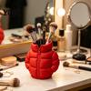 Creative Desktop Decoration Rainbow Down Coat Pen Holder, 3D Printed Puffer Jacket Colorful Gradient Stand Desk Organizer, Storage for Stationery And