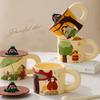 Changbaosen Retro Ceramic Mug with Lid