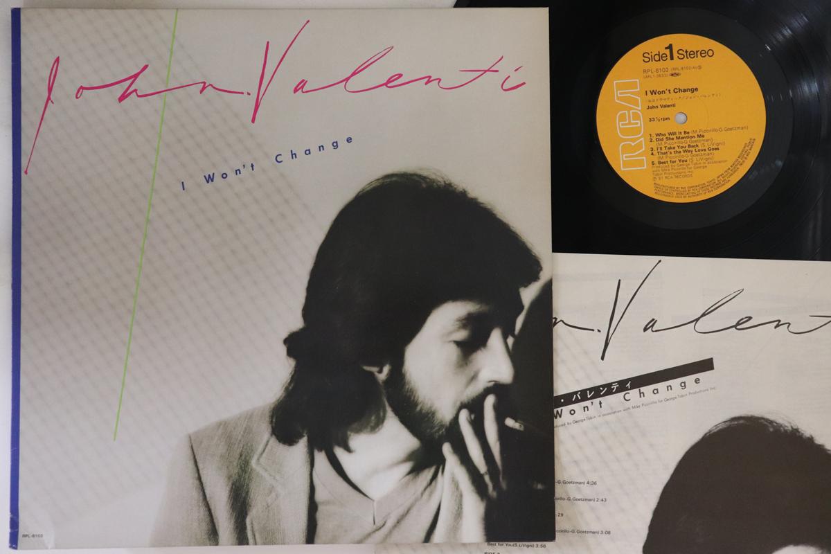 

LP Пластинка JOHN VALENTI - I Won t Change RPL8102 RCA 1981 Япония Рок Б/у