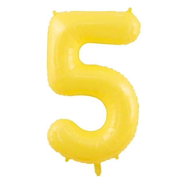 40inch Number Balloon 1 2 3 4 5 6 7 8 9 0 Baby Happy Birthday Party Balloons Duck Yellow Ballon Age 100 Days Helium Supported