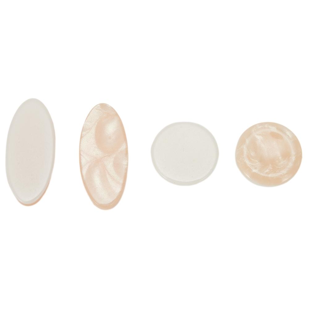 Saxophone Key Buttons Inlays Part 9 Pcs Beige Easy To Install