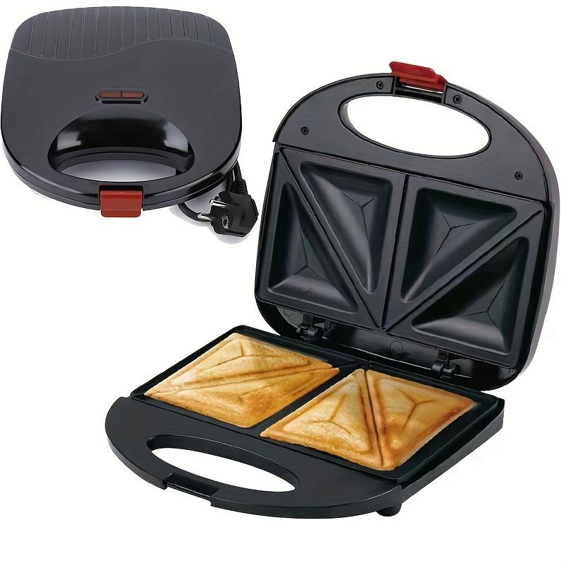 

Простая в использовании двухсторонняя сэндвичница — быстрый нагрев, автоматическая хлебопечка для панини и тостов, 110–130 В, вилка американского стандарта, компактный кухонный прибор Great Value Classic Black чёрный