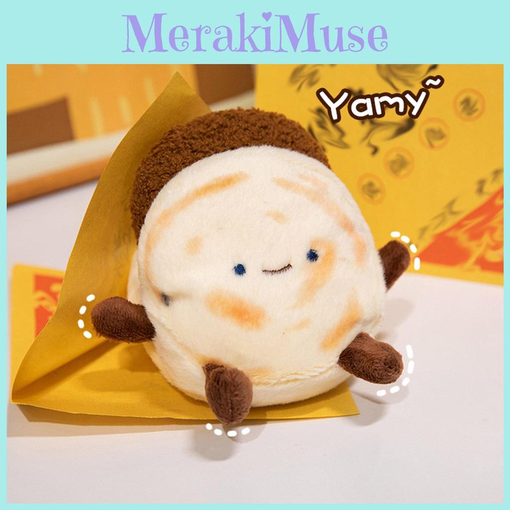 Chinese Plush Hamburger Toy Keychain Pendant Bag Decoration Kids Gifts 12cm
