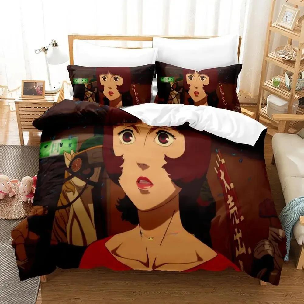

New Paprika Movie Bedding Set Single Twin Full Queen King Size Bed Set Adult Kid Bedroom Duvet cover Sets 3D Anime Bed Sheet Set EU Single(135*200cm)3pcs