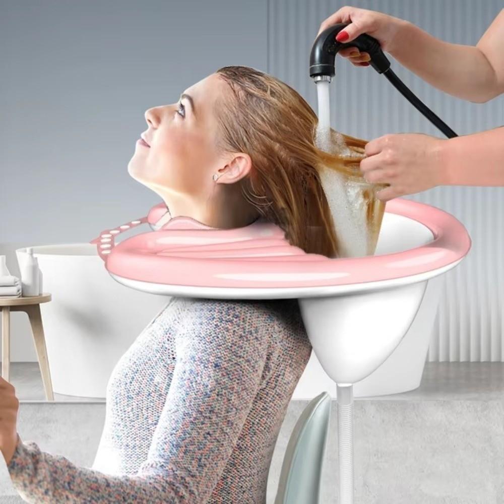 with Water Hose Hair Washing Tray Collapsible Hair Washing Sink Shampoo Bowl  Home Travel Camping