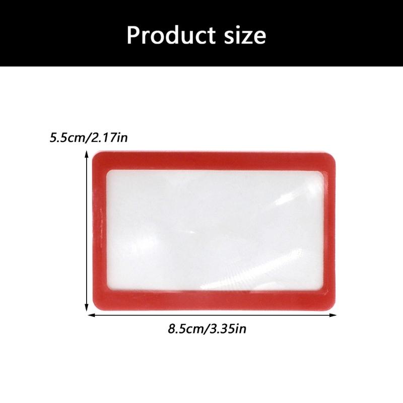 Plastic Magnifier Card With 3x Power For Identifying Small Parts In Electronics And Craft Projects Circuit Board Work