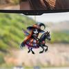 Acrylic Whimsical Witch Car Pendant For Halloween Car Interior And Decor Delight