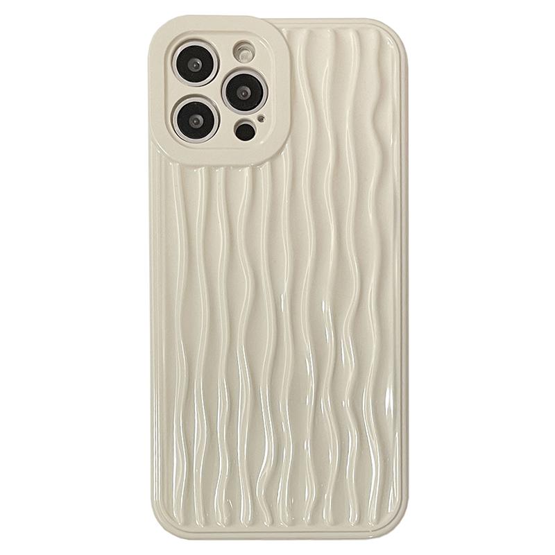 

Fashion Simple Water Ripple Pattern Design Phone Cover For iPhone Air 11 12 13 14 15 16 17 Pro Max XS XR X Case iPhone 13 mini