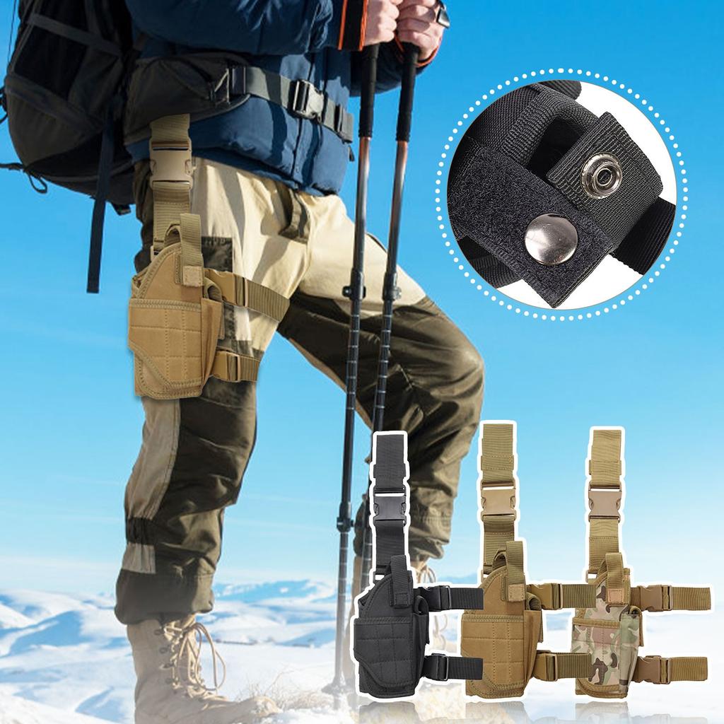 Universal Drop Leg Holster Right Handed- Thigh Pistol Bag Pouch Leg-