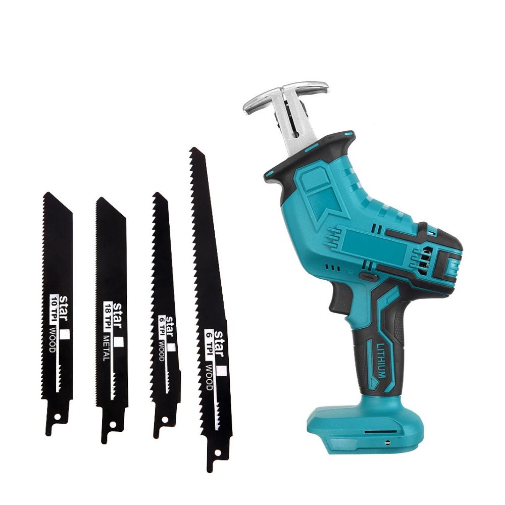 Cordless Electric Reciprocating Saw For 18V Makita Battery Multifunctional Portable Electric Saws Metal Wood Cutting Saber Saw
