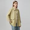 TATU Women's Loose Mid-Length Windbreaker Coat