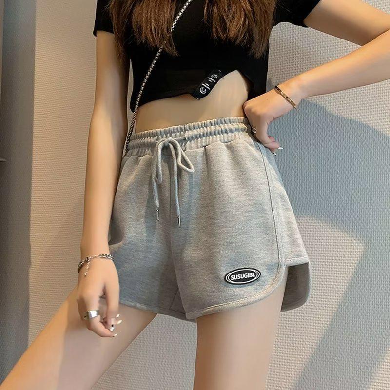 Women's Summer Loose Korean Style Unisex Casual Wide-Leg Sports Shorts