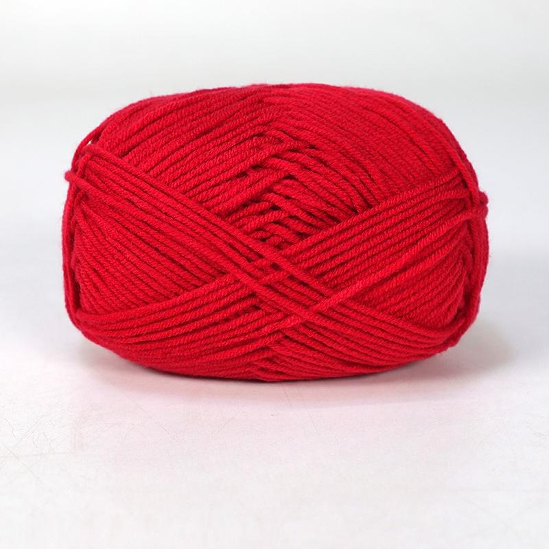 1pc 50g Soft Wool Milk Cotton Yarn Crochet Anti-Pilling Hand Knitting Thread For Cardigan Scarf Hat Baby Sweater Doll Supplies