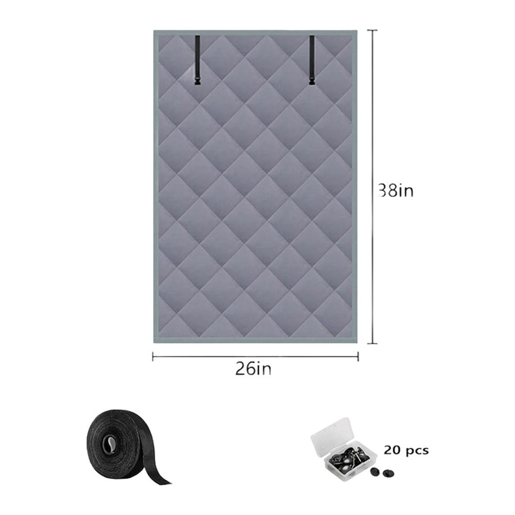 

1set Insulated Curtain Winter Insulation Window Cover Oxford Cloth Anti Freezing Insulation Blanket Weatherproof Insulation Film