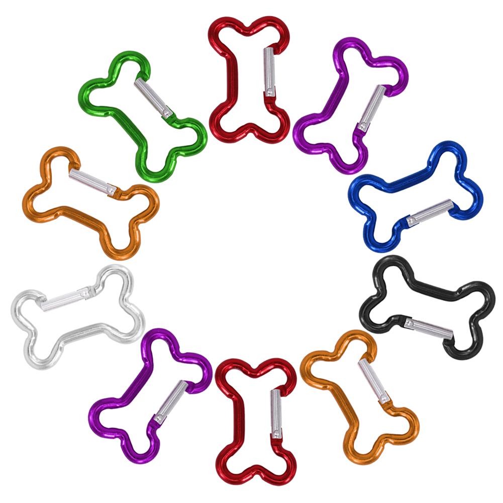 Carabiner Hook Clip 10Pcs Heart-shaped  Carabiner Key Chain Clip Outdoor Keyring Hook Water Bottle Hanging for Travel  Hiking