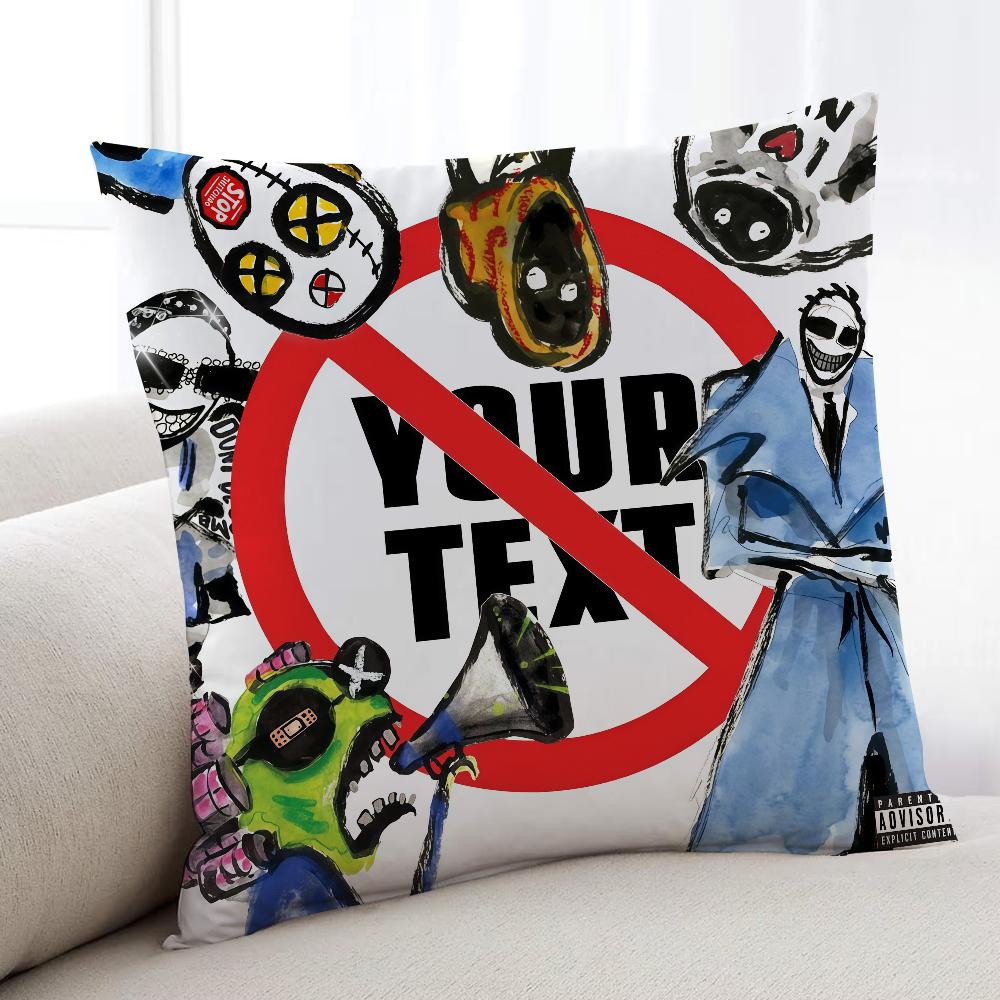 

AASAP RRockyES Don Not Be Dumb cushion cover Home Bedding Sofa living Room pillowcase Simple Soft Skin Cushion Cover 30x30cm