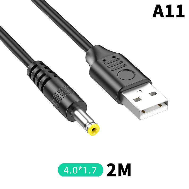 1 Pezzo Connettore Adattatore Spina AC Maschio USB a Jack DC 5.5X2.1mm 5.5X2.5mm Cavo di Alimentazione Convertitore Interfaccia Caricabatterie