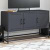 VidaXL TV Stand Anthracite 100,5x39x60,5 Cm Steel, TV Stand, TV Buffet, Multimedia Cabinet, TV Bench, Hi-fi Cabinet, Center 846478