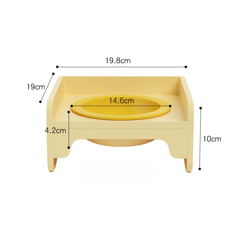 Cat Combination Square Table Bowl Dog Feeder Drinking Bowl Multi-functional Leak-proof Elevated Dog Bowl Cat Bowl Pet Bowl