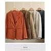 Women S Vintage Casual Blazer Jacket Turn Down Collar Cotton Linen