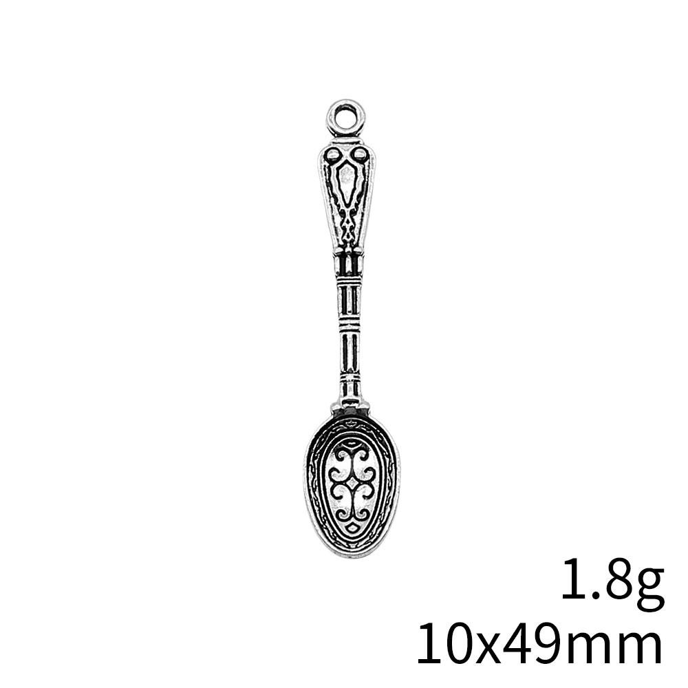 Christmas Decorations Charms For Bracelet Tableware Fork Spoon Charms Pendant Art Supplies Pendant