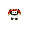 National Day Enamel Oil Dropped Alloy Panda Brooch Patriotic Theme Badge for Student Bags Pencil Case Clothing Decoration