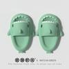 2024 Summer Adult Shark Couple Slippers for Men&Women Beach Shoes Indoor Cartoon EVA Shoes Bathroom Flat Shoes Non-Slip Sandals