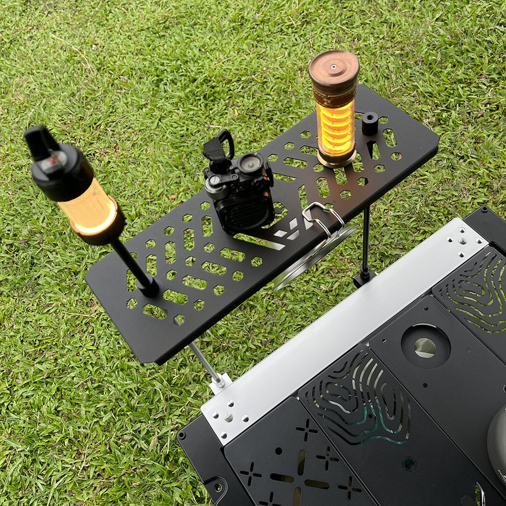 Portable Aluminium Alloy Detachable Lantern Stand Outdoor Light Hanger Portable Lamp Post Pole for IGT Table Camping Accessories