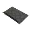 Coach PVC Cow Leather Coin Purse , Card Holder Unisex Charcoal Black Monogram (Unisex) Card Holders C4281 QBA45