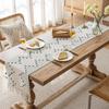 Zhinianhua Cotton Linen Tassel Table Runner