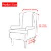 Sloping Arm King Back Stuhl- und Fußstützenbezug, elastischer Sessel Wingback Wing Sofa Back Sfa Cover Stretch Protector Home Decor