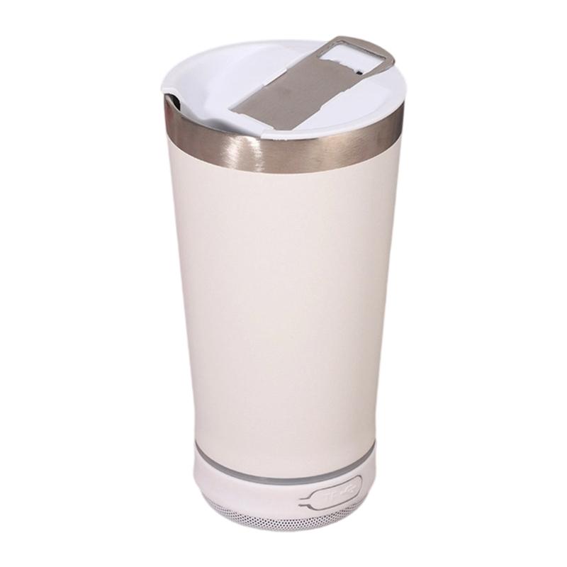 Stainless Steel Insulated Cup Builts In Removable Bluetooth-Compatible Speaker Perfect For Music Lover And Gift