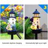 Solar Powered Solar Lighthouse Resin Material Outdoor Decor Garden Light  Patio Decoration