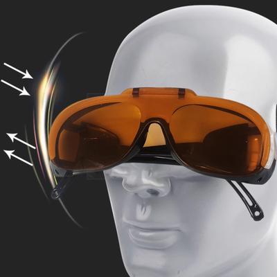 ABS Flip Up Welding Safety Glasses With Antiscratch Lens Lightweight For Radiation Protective And Helmet Compatibility