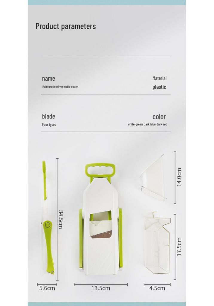 Multifunctional Kitchen Vegetable Cutter & Slicer Press-type Shredder Grater