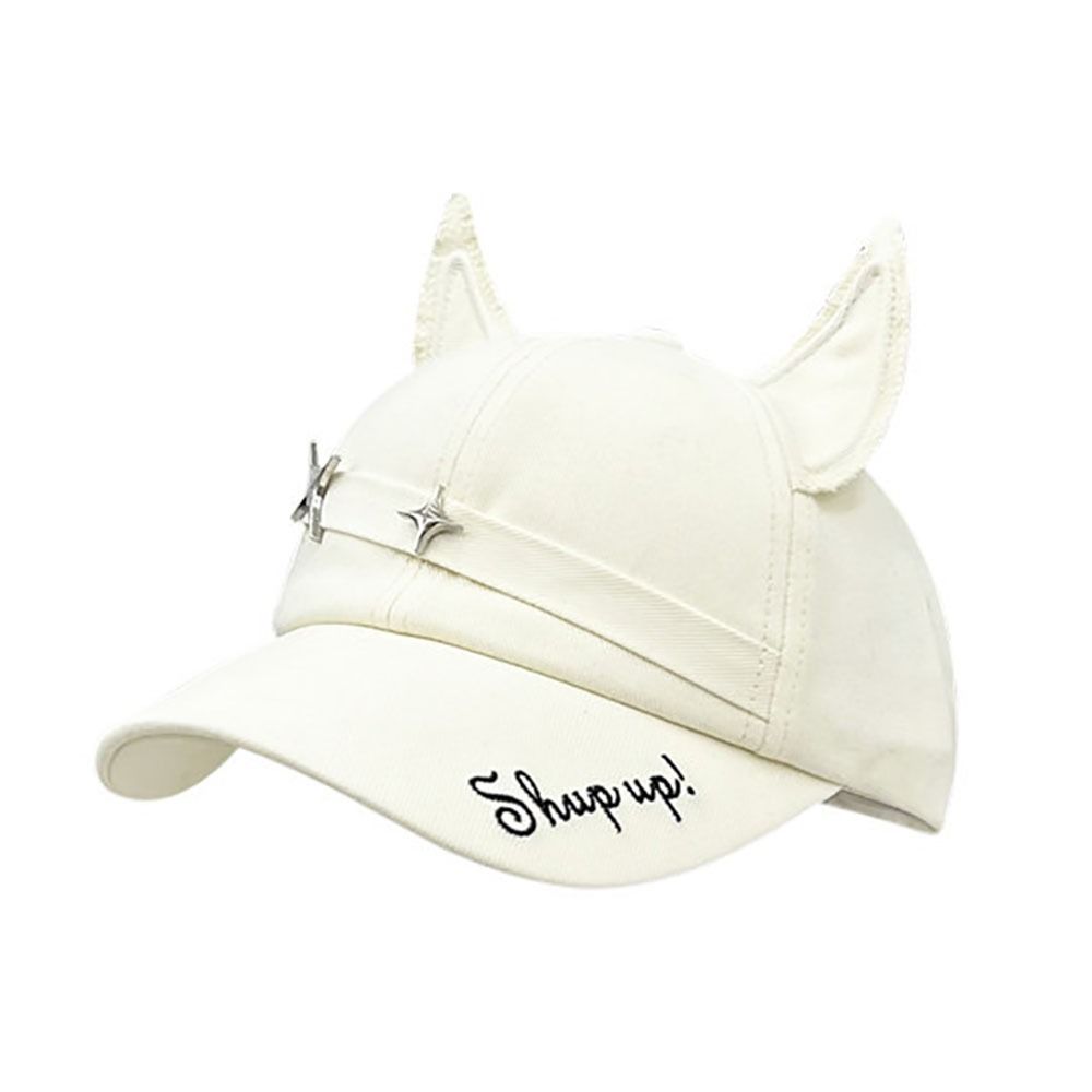Casual Adjustable Baseball Caps Fox Ear Breathable Peaked Cap Cotton Y2K Hip Hop Hat Spring Autumn