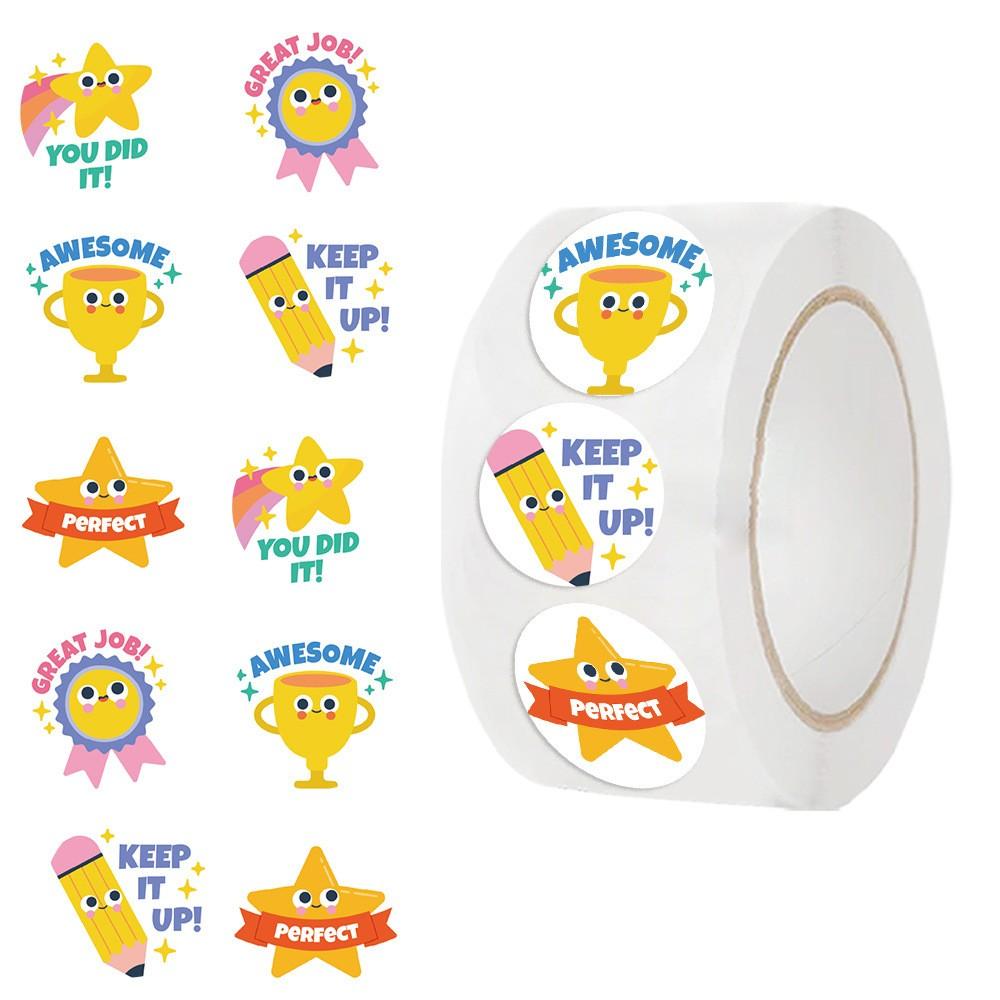High-Quality 500Pcs High-Quality Star High-Quality Reward High-Quality Stickers High-Quality Roll, High-Quality Fun High-Quality Motivational