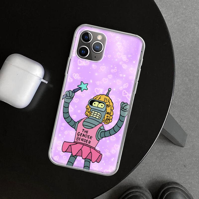 Cartoon F-Futuramas Phone Case Cover for iPhone 11 12 13 Mini 14 15 Plus 16 Pro Max 17 Air 7 8 + SE Art Customized Fundas 11 12