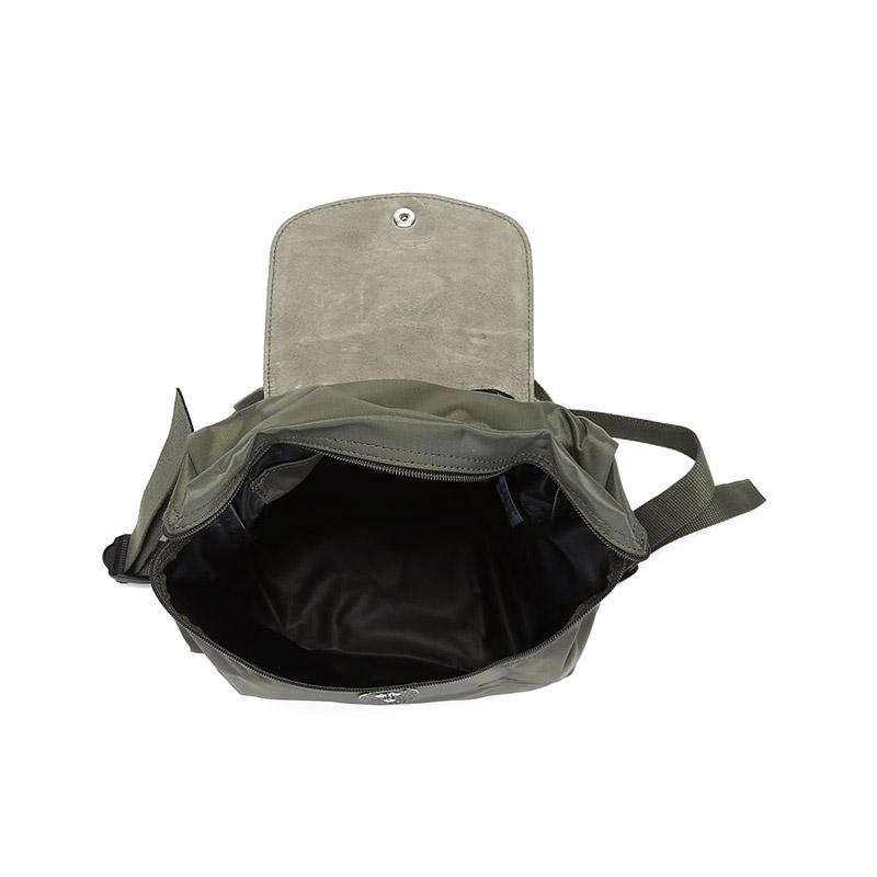 Longchamp Le Pliage Green 26 Short Handle Zipper Backpack Recycled Canvas Women Backpack Forest-Green 1699919479