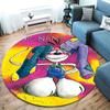 Diddl Custom Name Round Area Rug,Carpet Rug for Living Room Bedroom Sofa Playroom Decor,Non-slip Floor Mat