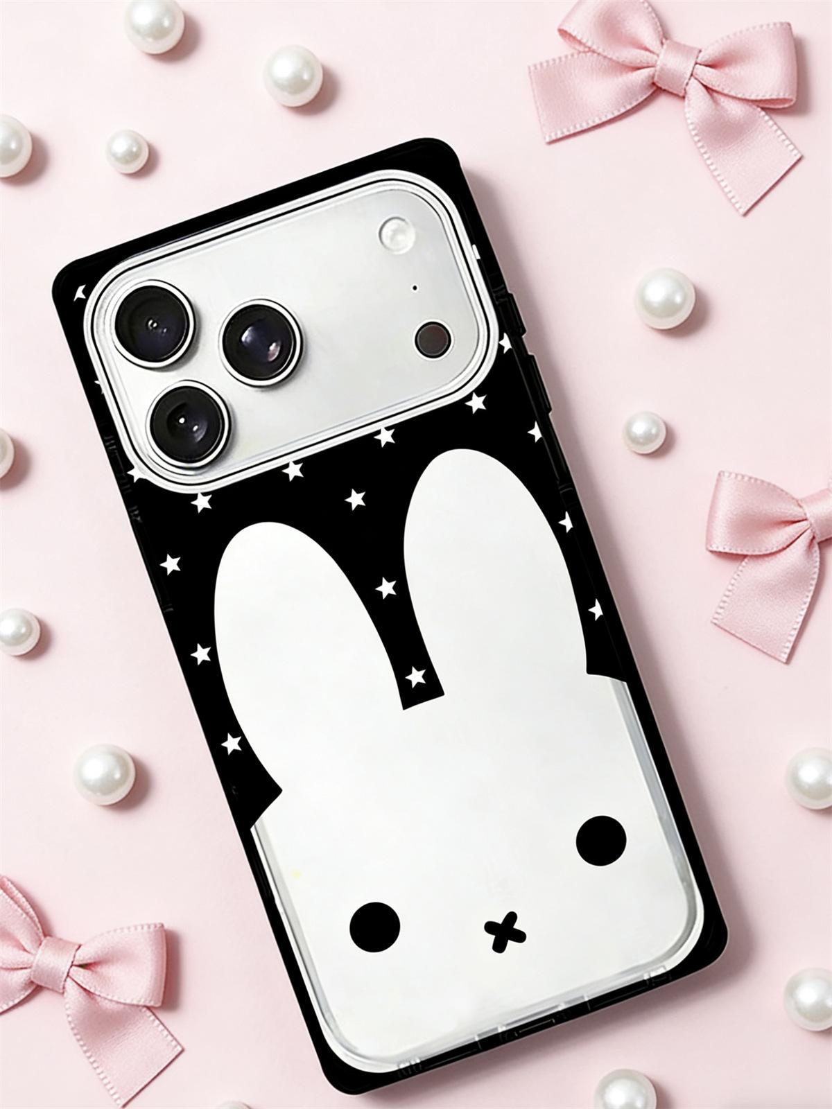 

Crystal Square Miffy Rabbit iPhone 15/17/16 Pro Max Anti-Fall Case 15 Pro Max