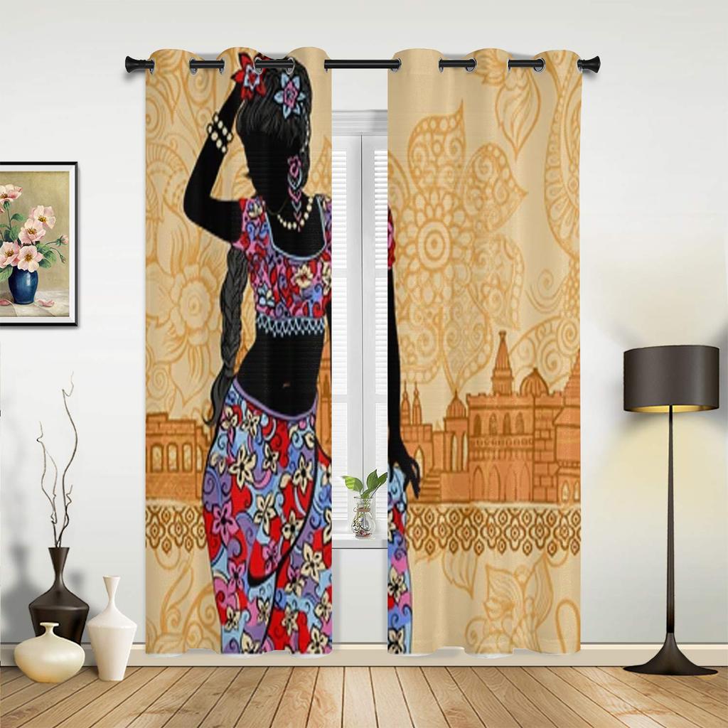 Piękne Afrykańskie Zasłony Okien Do Salonu Luksusowa Sypialnia Dekoracja Zasłony Zasłony Okien Kuchennych
