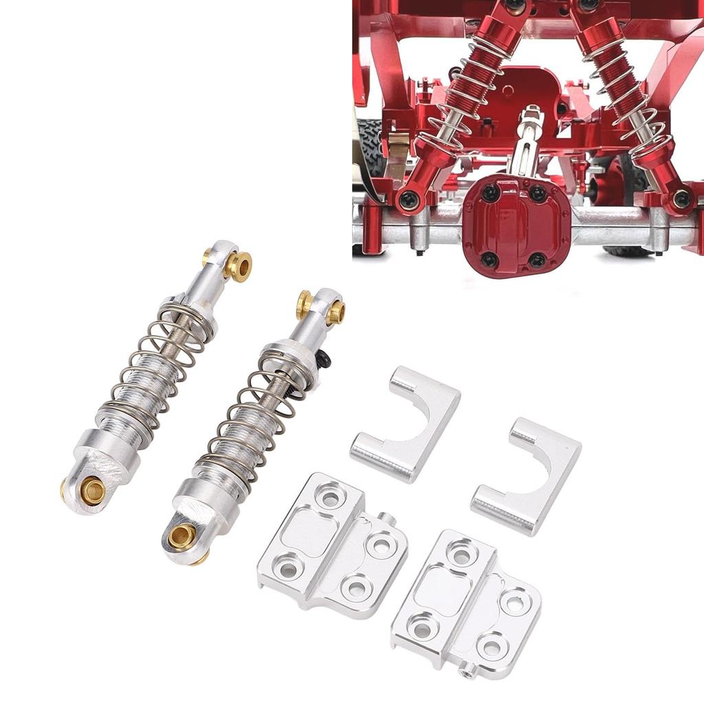 Ongwan RC Rear Shock Lightweight Aluminum Alloy RC Rear Shock Compatible with MN82 LC79 MN78 Easy Replacement Upgrade Kit Absorber, Absorber, 1/12