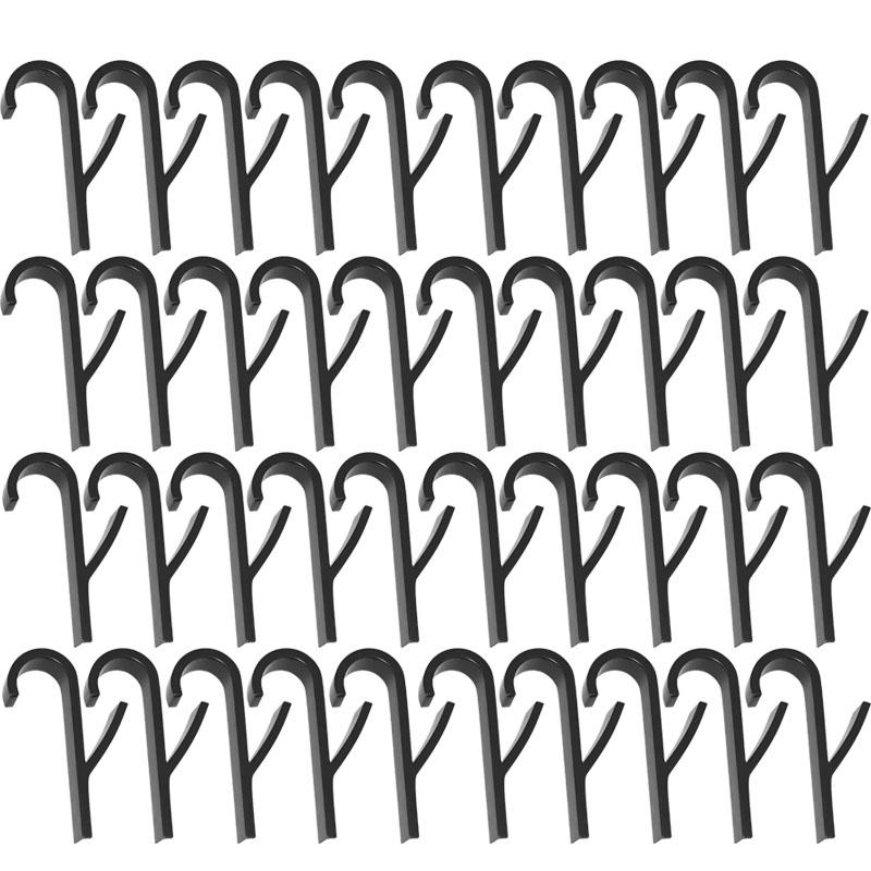 1/40PCS Bathroom Hanger Clips Heated Towel Radiator Rail Hook Holder Multi-Purpose Drying Rack Hook Towel Clothes Storage Racks